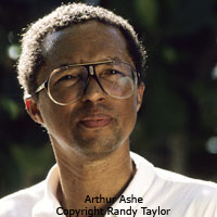 Celebrity portrait of Arthur Ashe Photo copyright Randy Taylor