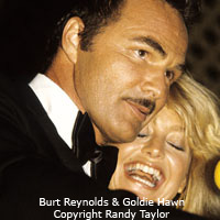 Celebrity portrait of Burt Reynolds Goldie Hawn Photo copyright Randy Taylor