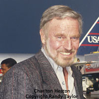 Celebrity portrait of Charlton Heston Photo copyright Randy Taylor