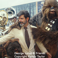 Celebrity portrait of George Lucas Star Wars Photo copyright Randy Taylor