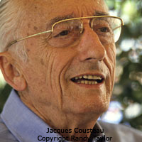 Celebrity portrait of Jacques Cousteau Photo copyright Randy Taylor