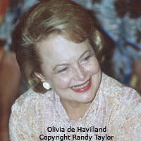 Celebrity portrait of Olivia de Havilland Photo copyright Randy Taylor