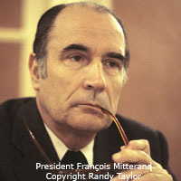 Celebrity portrait of Pres Francois Mitterand Photo copyright Randy Taylor