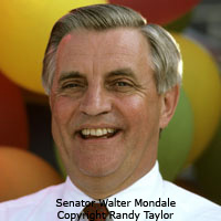 Celebrity portrait of Senator Walter Mondale Photo copyright Randy Taylor