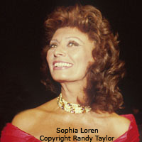 Celebrity portrait of Sophia Loren Photo copyright Randy Taylor