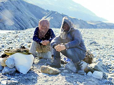 Randy Taylor in Alaska with flies