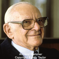 Celebrity portrait of Armand Hammer Photo copyright Randy Taylor