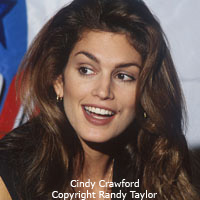 Celebrity portrait of Cindy Crawford Photo copyright Randy Taylor